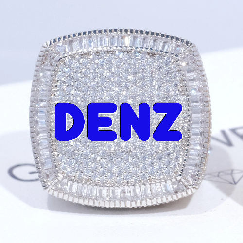 CUSTOM LETTER 3D ICED RING