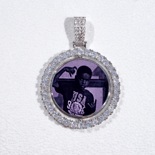 3D Spinning 2-Faced Custom Picture Pendant