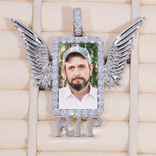 RIP WING 3D CUSTOM PICTURE PENDANT