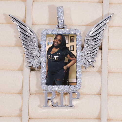 RIP WING 3D CUSTOM PICTURE PENDANT