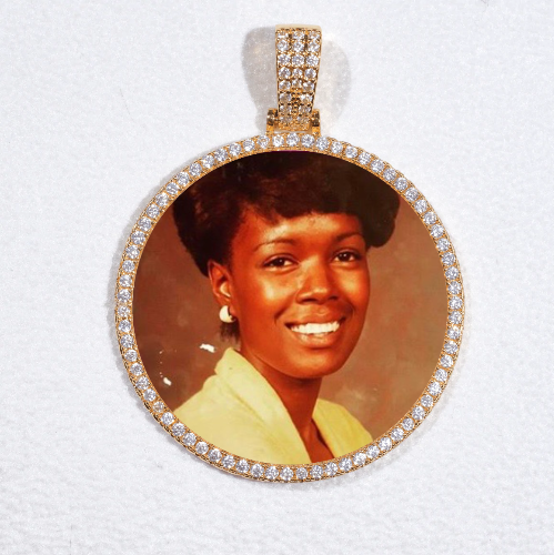 MEDIUM 3D CIRCLE CUSTOM PICTURE PENDANT