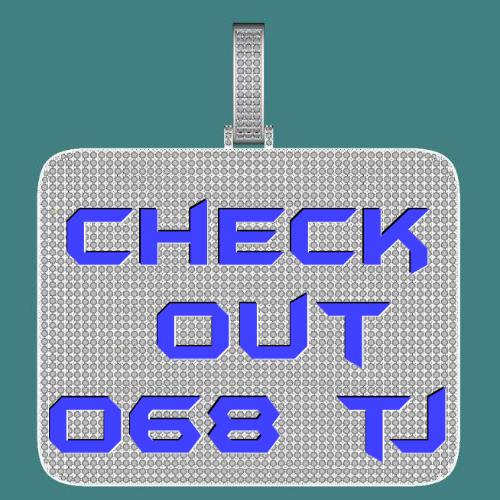 CUSTOM LETTER NECKLACE 3D BIG SQUARE
