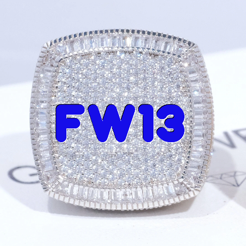 CUSTOM LETTER 3D ICED RING