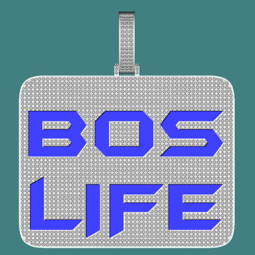 CUSTOM LETTER NECKLACE 3D BIG SQUARE