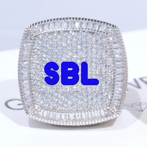 CUSTOM LETTER 3D ICED RING