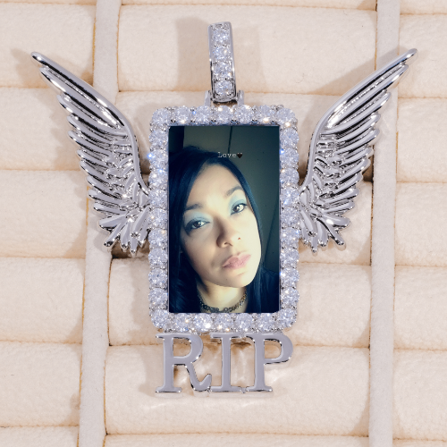 RIP WING 3D CUSTOM PICTURE PENDANT
