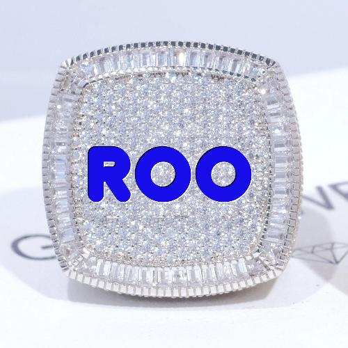 CUSTOM LETTER 3D ICED RING