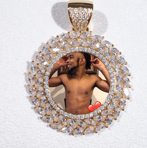 Large 3D Wheat Ear Custom Picture Pendant