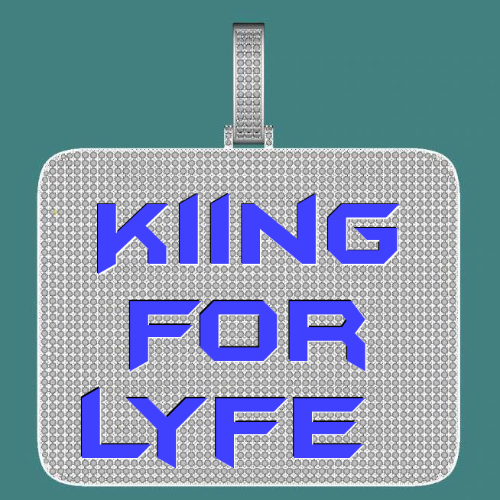 CUSTOM LETTER NECKLACE 3D BIG SQUARE