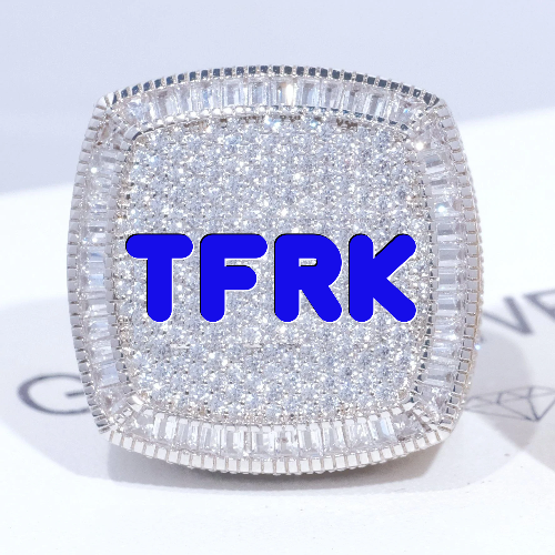CUSTOM LETTER 3D ICED RING