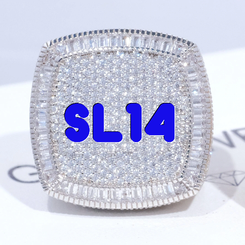 CUSTOM LETTER 3D ICED RING