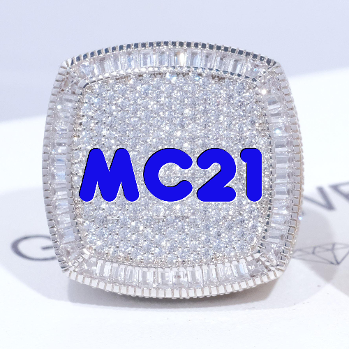 CUSTOM LETTER 3D ICED RING