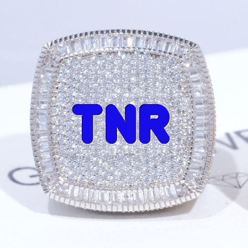 CUSTOM LETTER 3D ICED RING