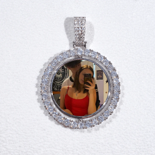 3D Spinning 2-Faced Custom Picture Pendant