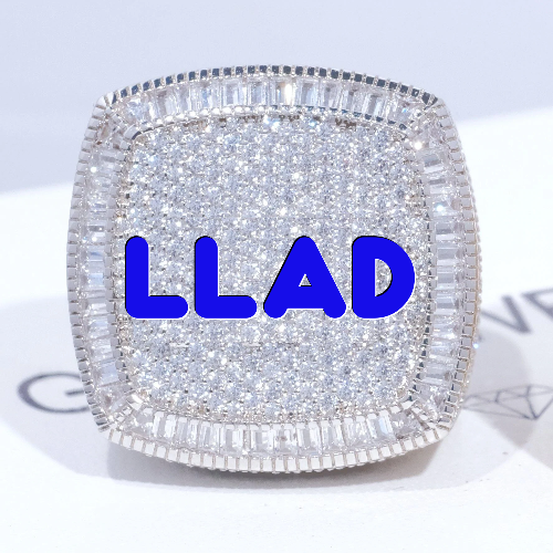 CUSTOM LETTER 3D ICED RING