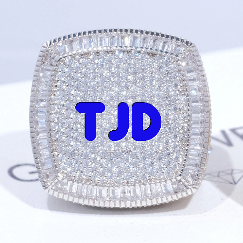 CUSTOM LETTER 3D ICED RING