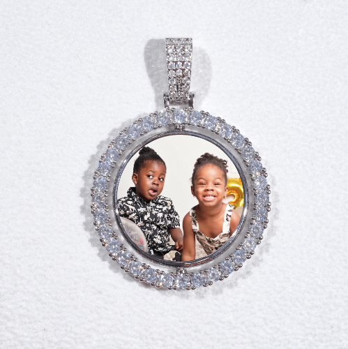 3D Spinning 2-Faced Custom Picture Pendant