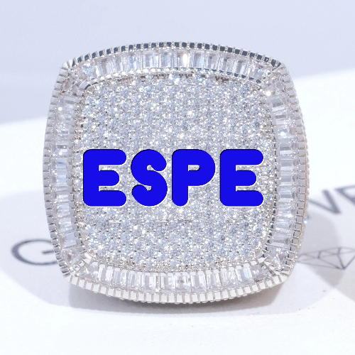 CUSTOM LETTER 3D ICED RING