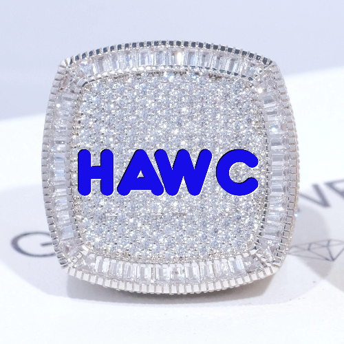 CUSTOM LETTER 3D ICED RING