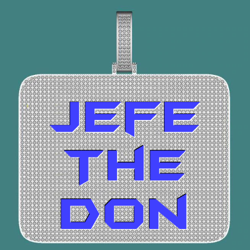 CUSTOM LETTER NECKLACE 3D BIG SQUARE