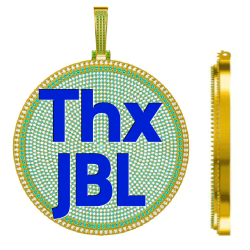 CUSTOM LETTER NECKLACE 3D BIG DISC