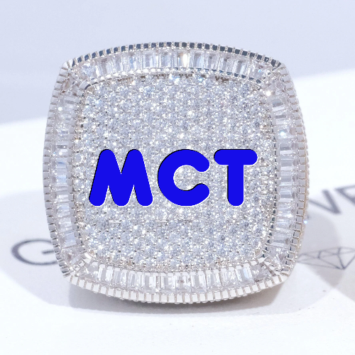 CUSTOM LETTER 3D ICED RING