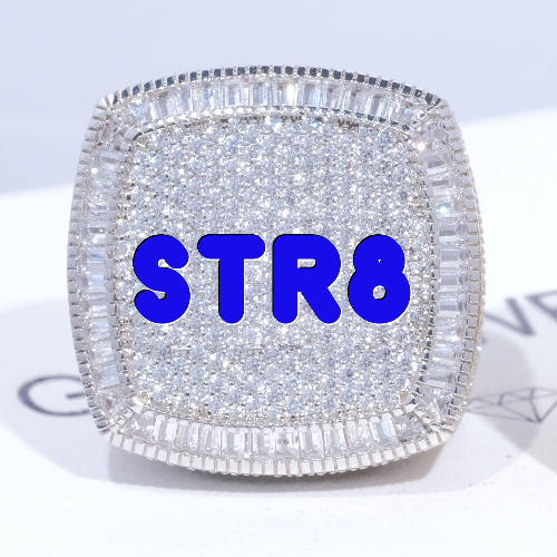 CUSTOM LETTER 3D ICED RING