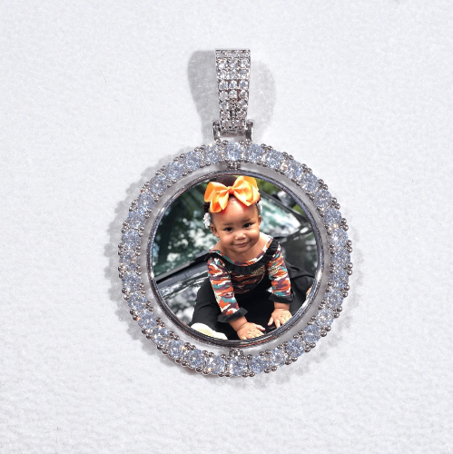 3D Spinning 2-Faced Custom Picture Pendant
