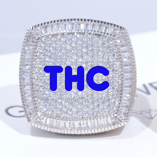 CUSTOM LETTER 3D ICED RING