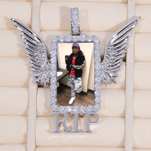 RIP WING 3D CUSTOM PICTURE PENDANT