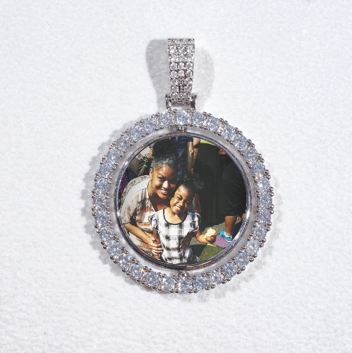 3D Spinning 2-Faced Custom Picture Pendant
