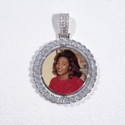 3D Spinning 2-Faced Custom Picture Pendant