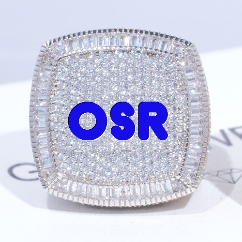 CUSTOM LETTER 3D ICED RING