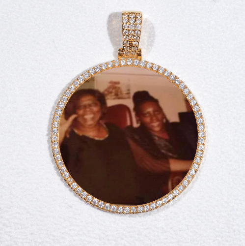 MEDIUM 3D CIRCLE CUSTOM PICTURE PENDANT