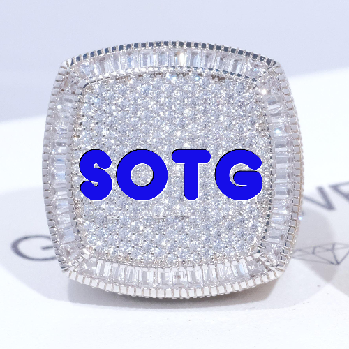 CUSTOM LETTER 3D ICED RING