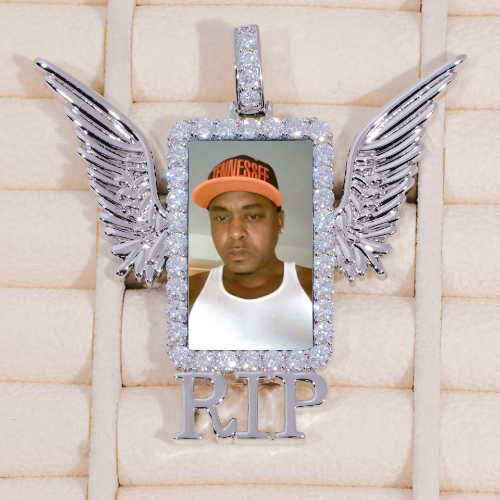 RIP WING 3D CUSTOM PICTURE PENDANT