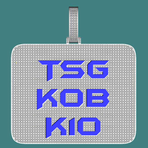 CUSTOM LETTER NECKLACE 3D BIG SQUARE
