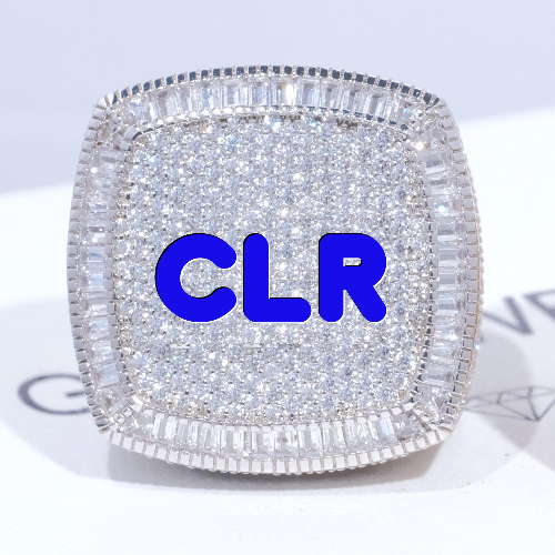 CUSTOM LETTER 3D ICED RING