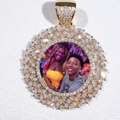 Large 3D Wheat Ear Custom Picture Pendant
