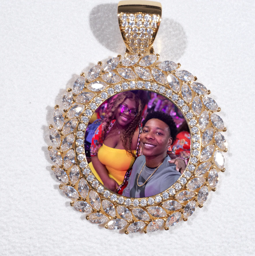 Large 3D Wheat Ear Custom Picture Pendant