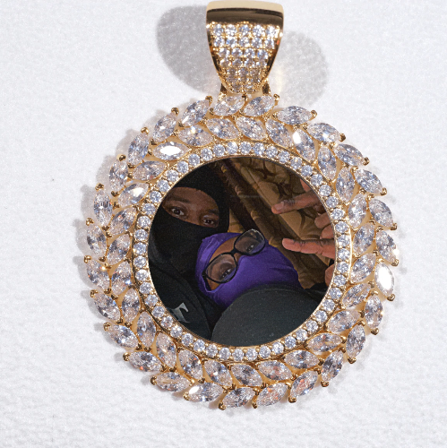 Large 3D Wheat Ear Custom Picture Pendant