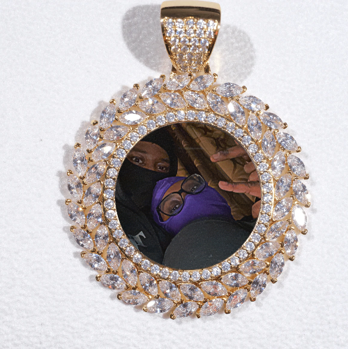 Large 3D Wheat Ear Custom Picture Pendant