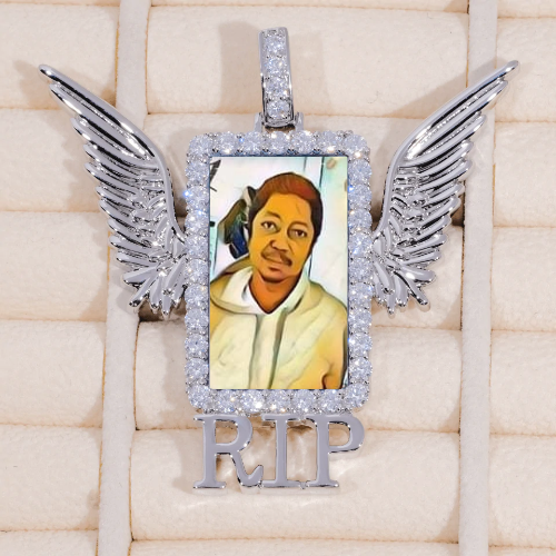 RIP WING 3D CUSTOM PICTURE PENDANT
