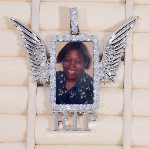 RIP WING 3D CUSTOM PICTURE PENDANT