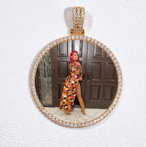 MEDIUM 3D CIRCLE CUSTOM PICTURE PENDANT