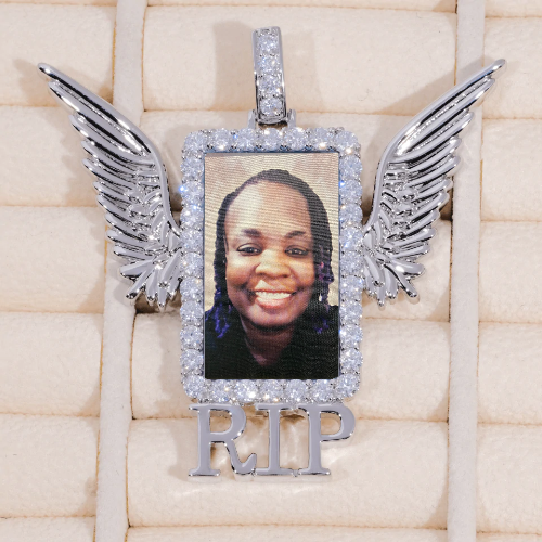 RIP WING 3D CUSTOM PICTURE PENDANT