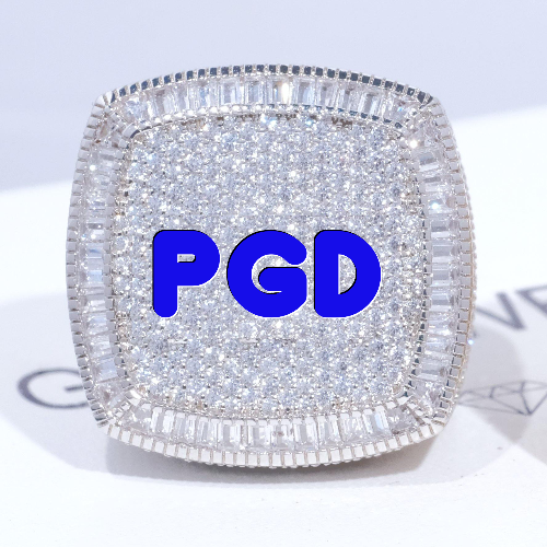 CUSTOM LETTER 3D ICED RING