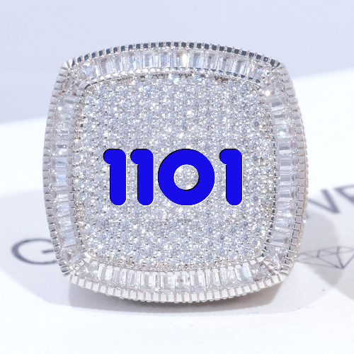CUSTOM LETTER 3D ICED RING