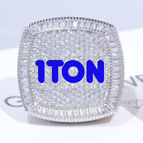 CUSTOM LETTER 3D ICED RING