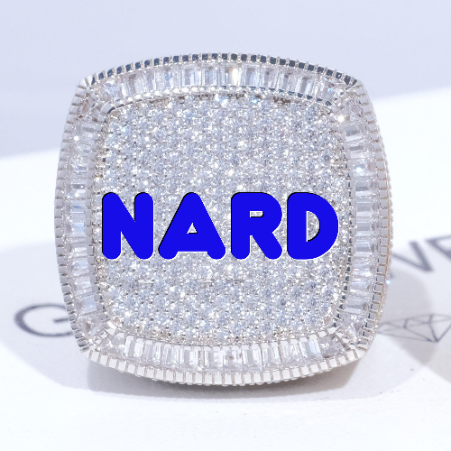 CUSTOM LETTER 3D ICED RING